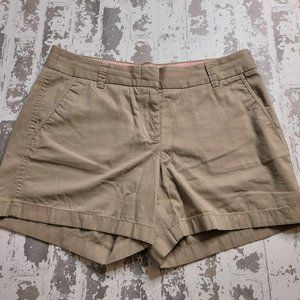 2404 J. Crew Chino Khaki‎ Shorts Women's Size 8
